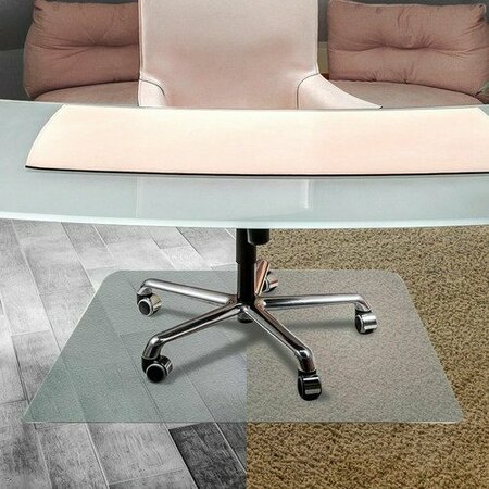 FLOORTEX CHAIRMAT, 48X53, POLYC, HRD FL FLR1213420ERA